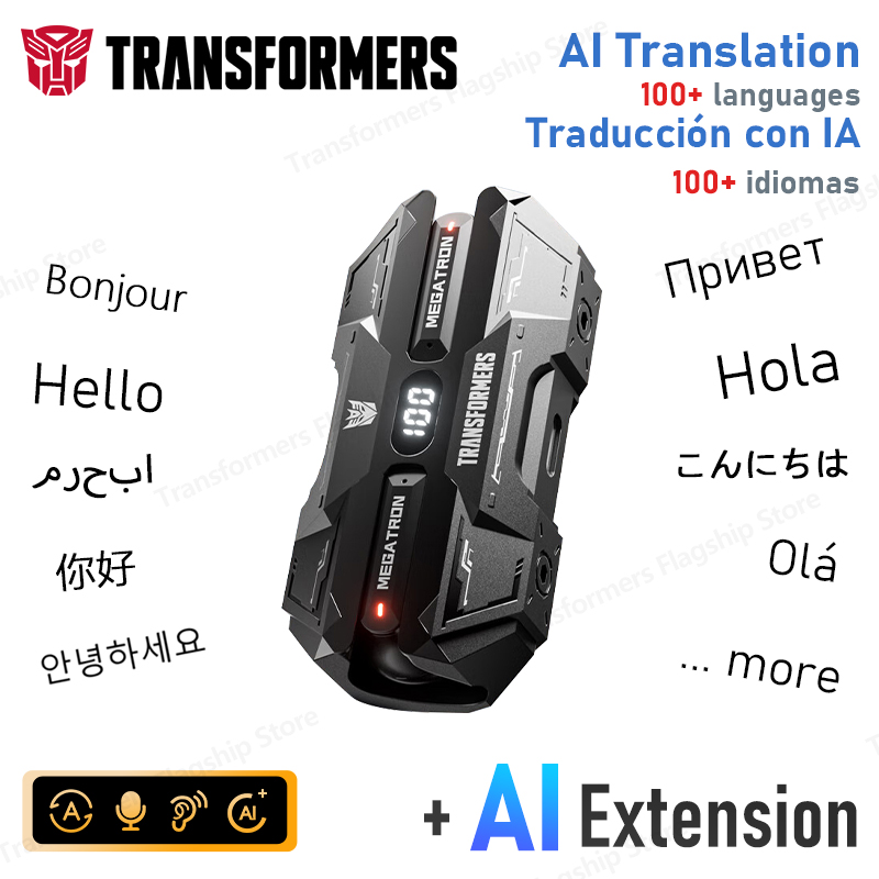 Japanese Electronics Gadgets - TRANSFORMERS TF-T51 AI Translate Wireless Earphones