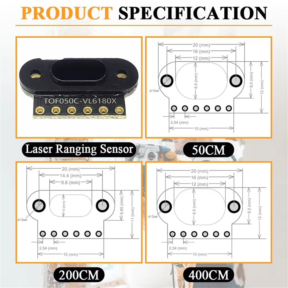 Laser Distance Measure - A11I Laser Ranging Sensor Module for