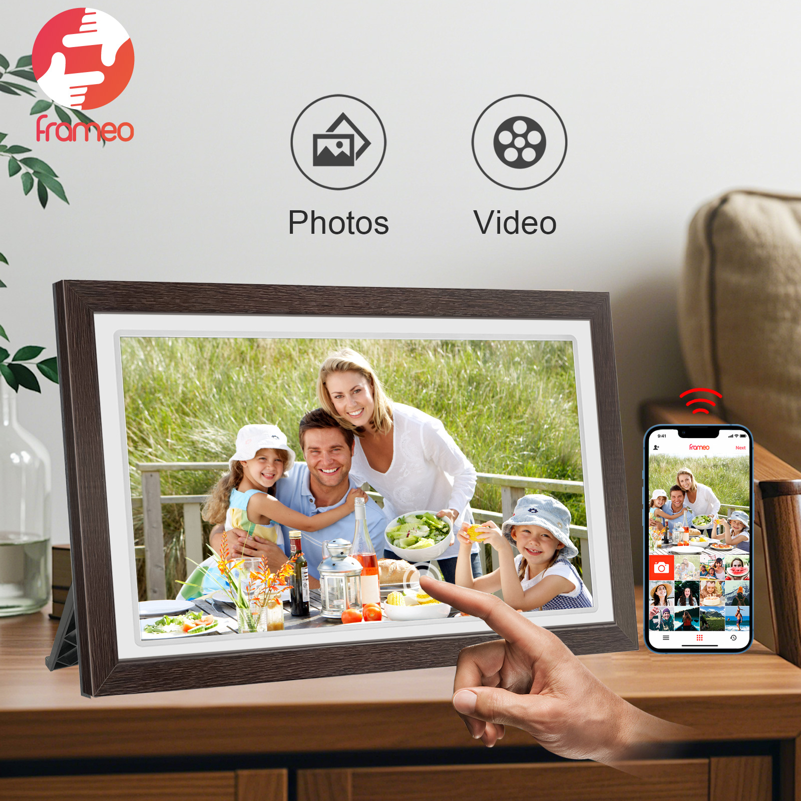 21.5-Inch WiFi digital photo f - Digital Photo Frame Wifi recension och pris