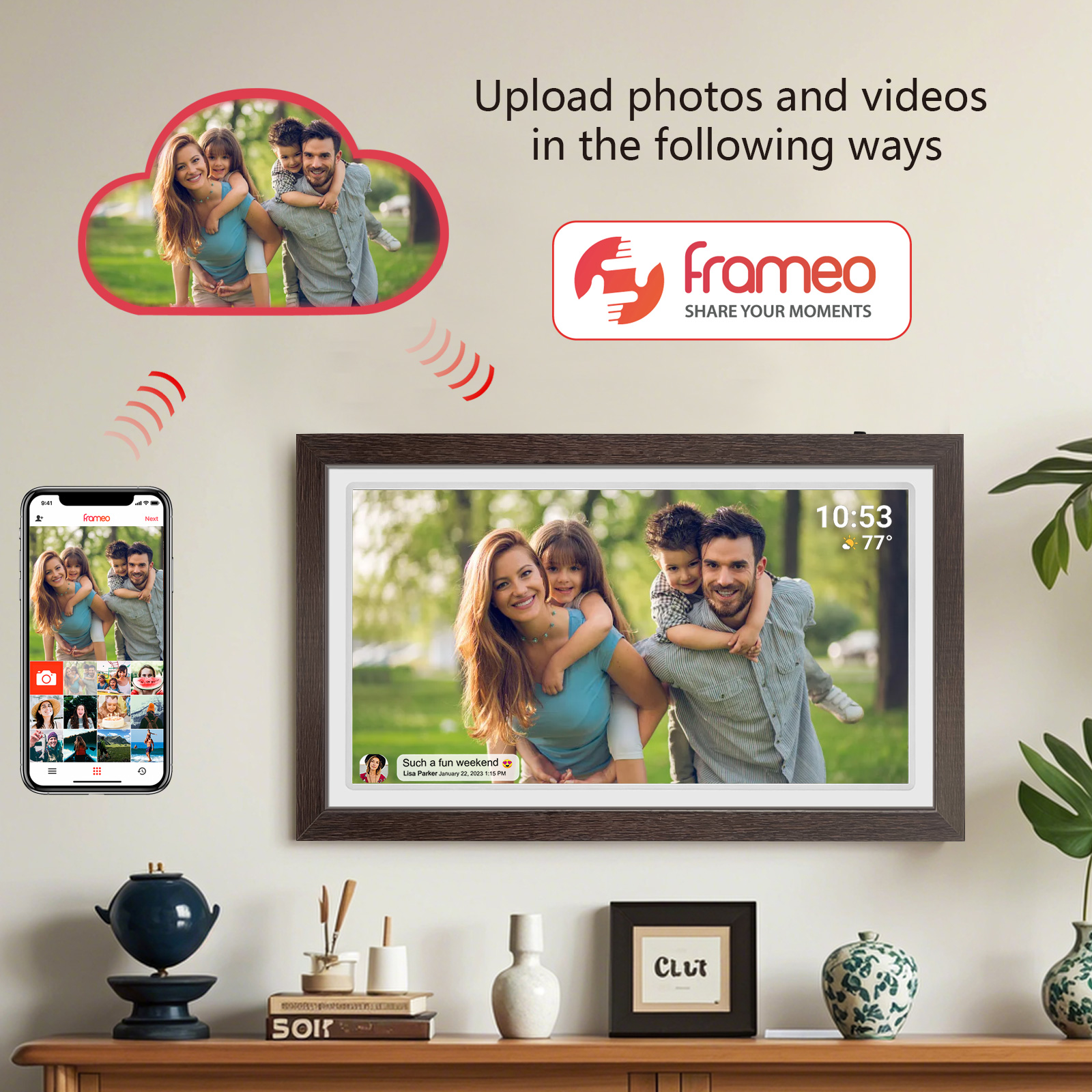 21.5-Inch WiFi digital photo f - Digital Photo Frame Wifi recension och pris