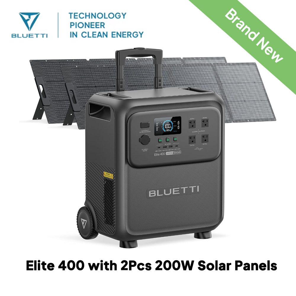 BLUETTI Elite 400 3840Wh Solar - Solar Powered Charger recension och pris