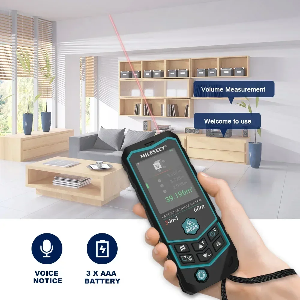 Mileseey R2B 60M USB Charging  - Laser Distance Measure recension och pris