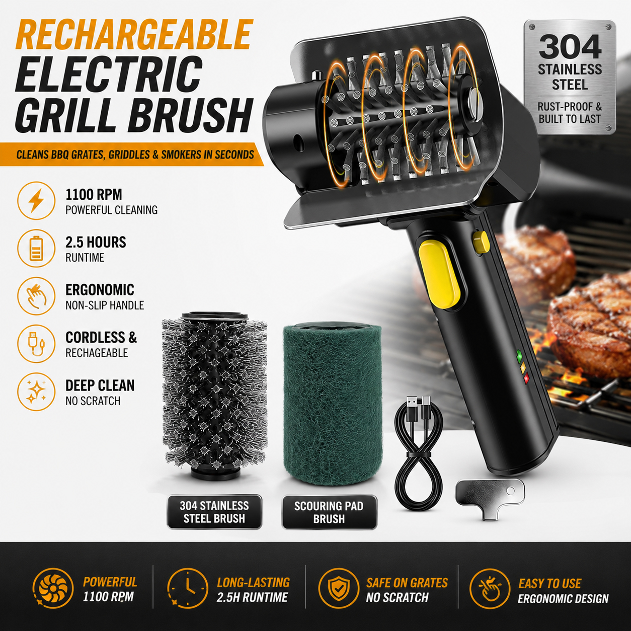 Rechargeable Electric Grill Br - Kitchen Electronics Gadgets recension och pris