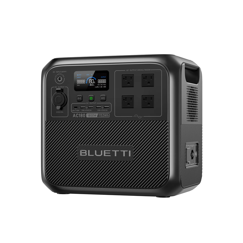 【RENEW】BLUETTI AC180 Solar Por - Solar Powered Charger recension och pris