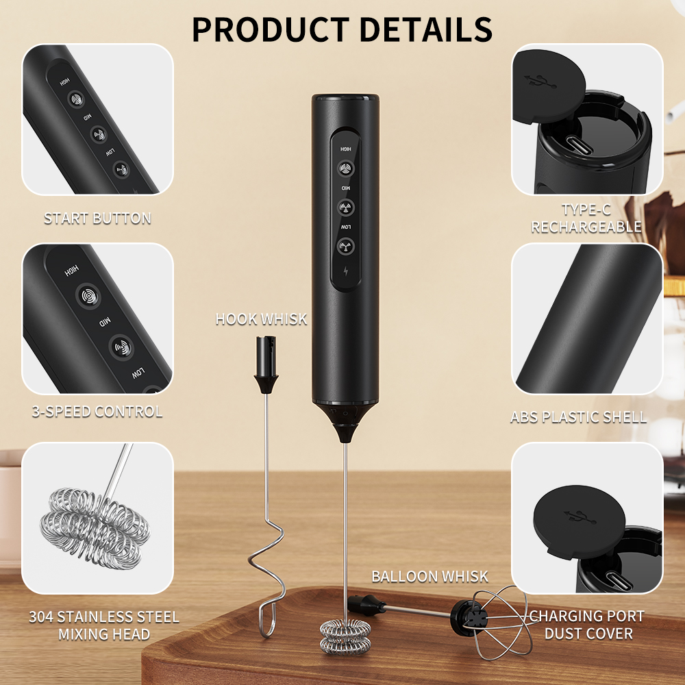 3 in 1 Electric Handheld Milk  - Kitchen Electronics Gadgets recension och pris
