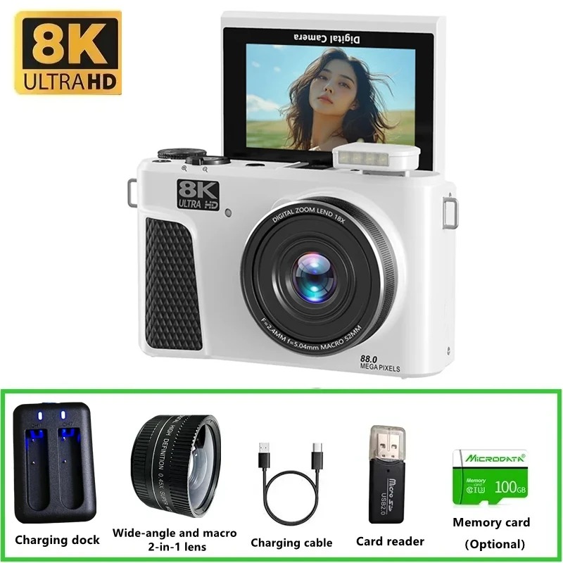 WD300 8K Digital Camera 88MP v - Electronics Home Gadgets recension och pris