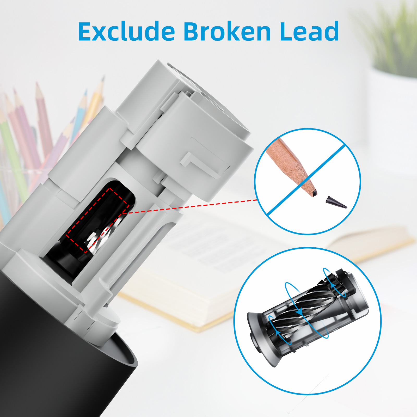 Electric Automatic Pencil Shar - Electronics Home Gadgets recension och pris