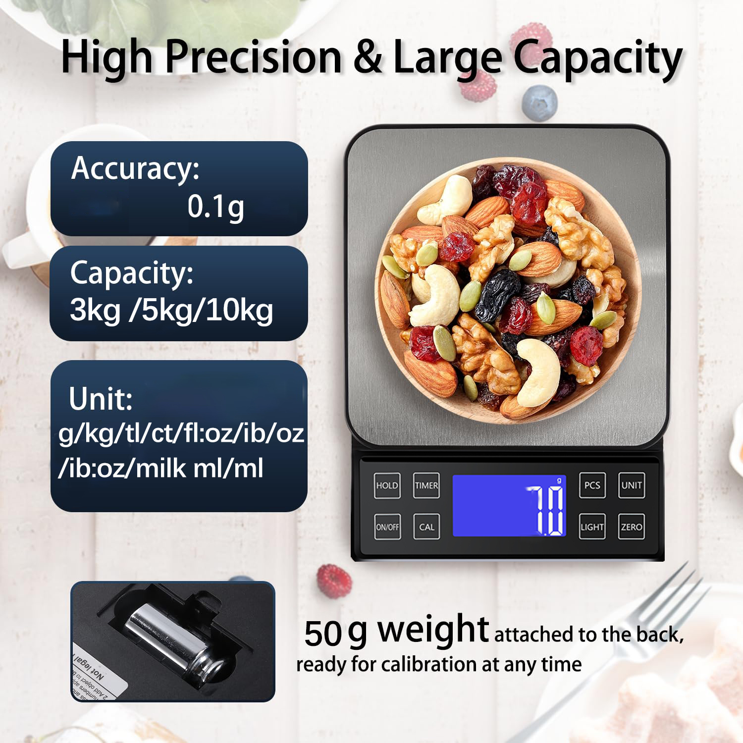 Digital Kitchen Scale 0.1g Hig - Kitchen Electronics Gadgets recension och pris