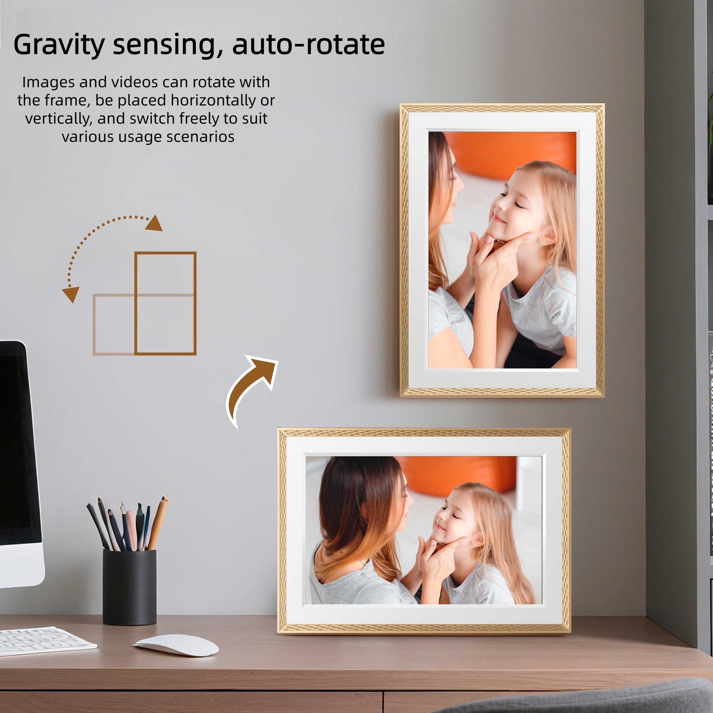 Frameo 10.1 Inch Digital Pictu - Digital Photo Frame Wifi recension och pris