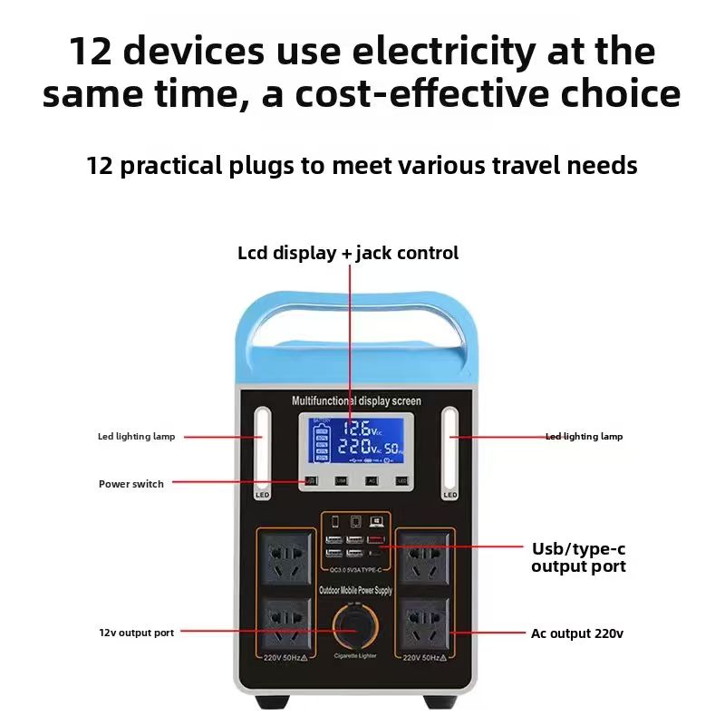 220V 600-1000W 50AH LiFePO4 so - Solar Powered Charger recension och pris