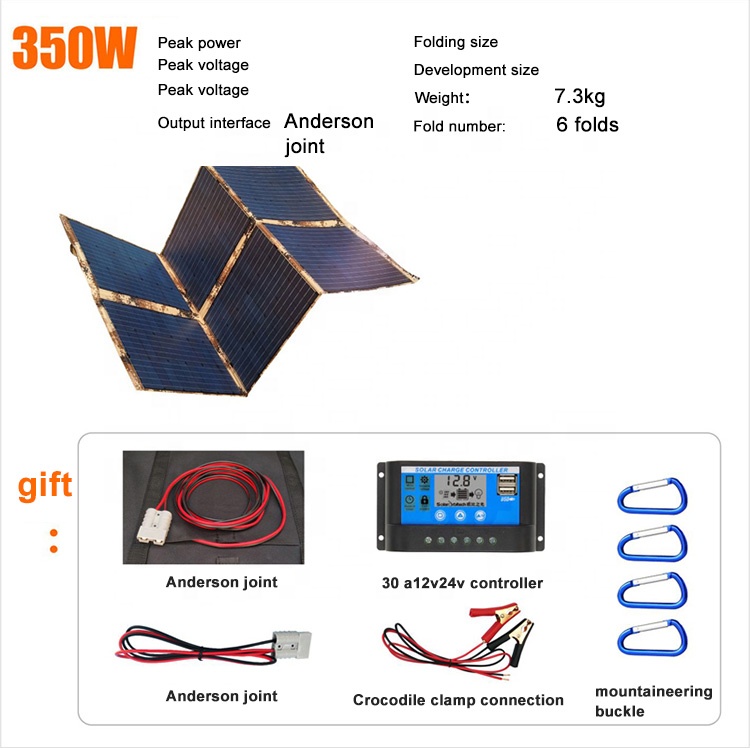350W Flexible Monocrystalline  - Solar Powered Charger recension och pris