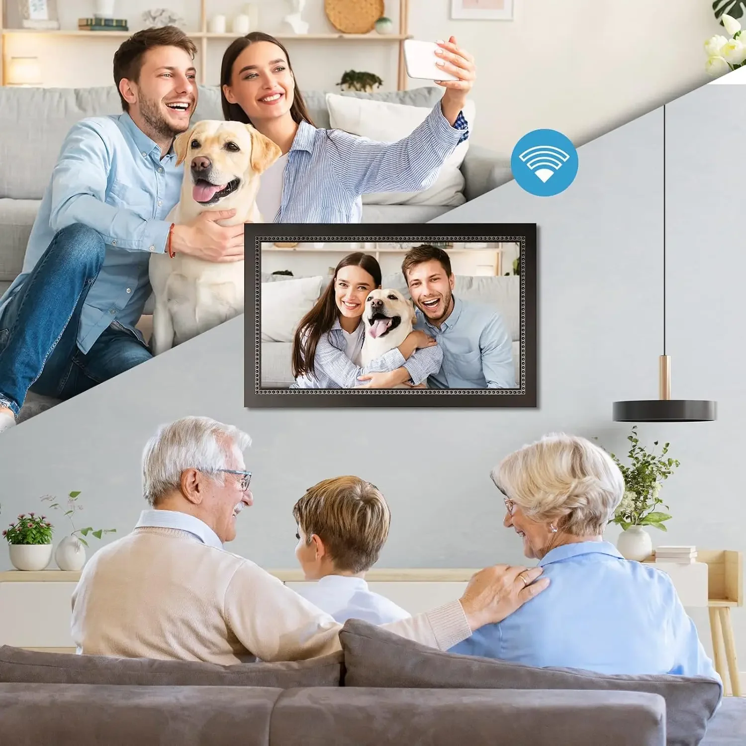 Digital Picture Frame 15.6 Inc - Digital Photo Frame Wifi recension och pris