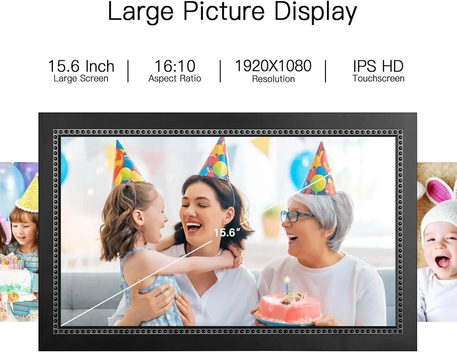 Digital Picture Frame 15.6 Inc - Digital Photo Frame Wifi recension och pris