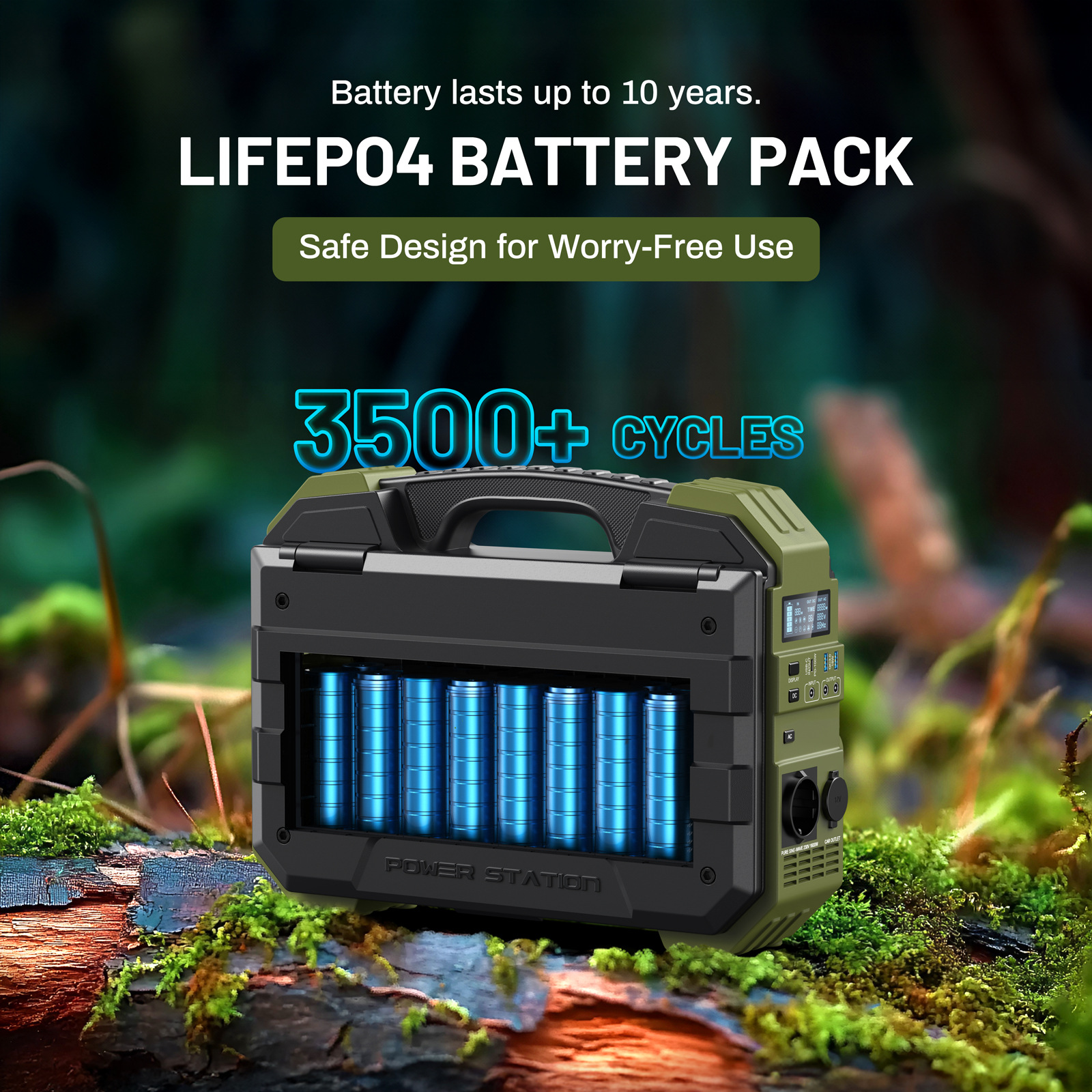 Portable Power station with So - Solar Powered Charger recension och pris