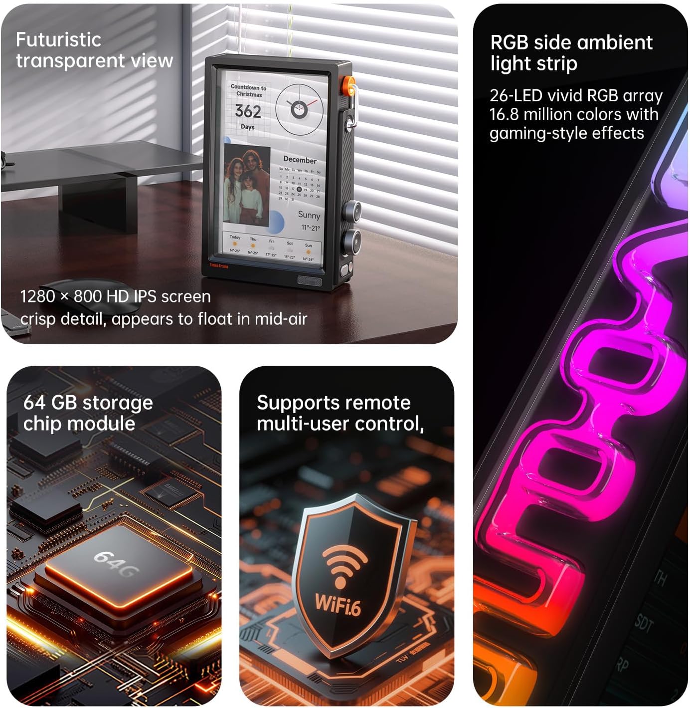 【2026】Divoom Times Frame WiFi  - Digital Photo Frame Wifi recension och pris