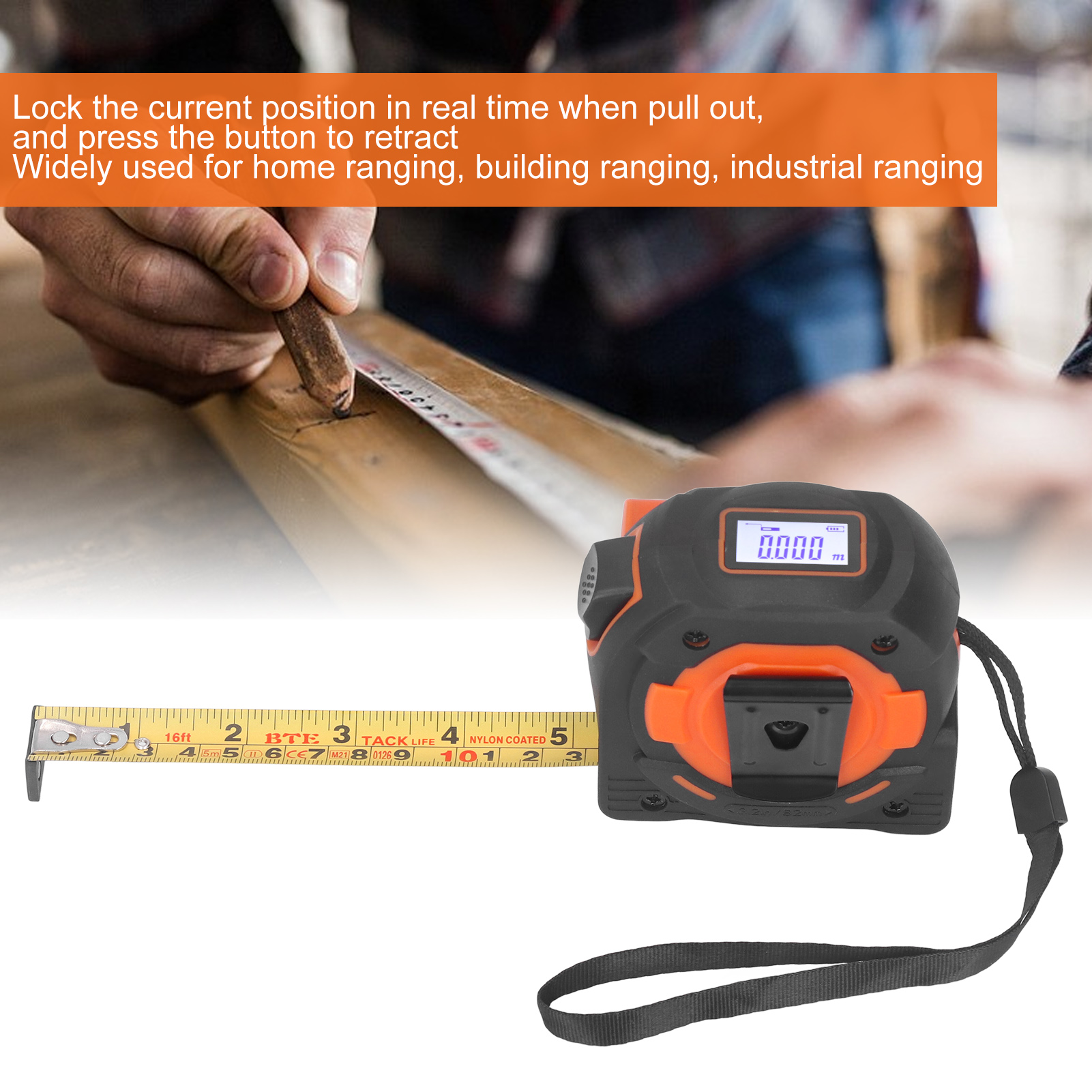 Laser Distance Tape Measure La - Laser Distance Measure recension och pris