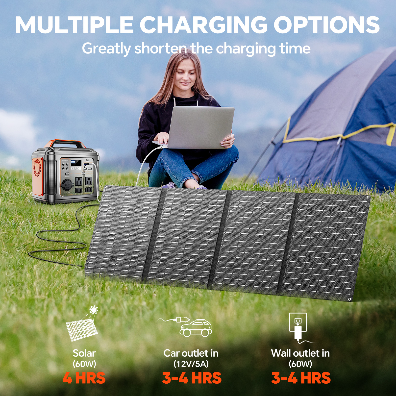 300W Portable Power Station, 2 - Solar Powered Charger recension och pris