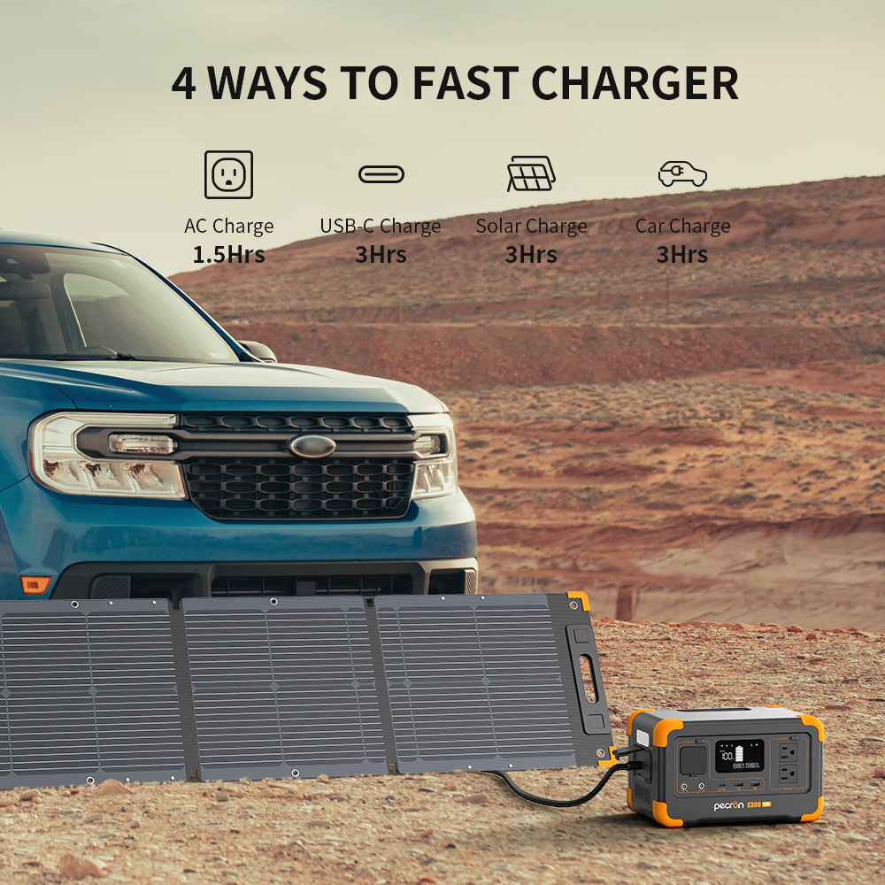 Pecron E300LFP Portable Power  - Solar Powered Charger recension och pris