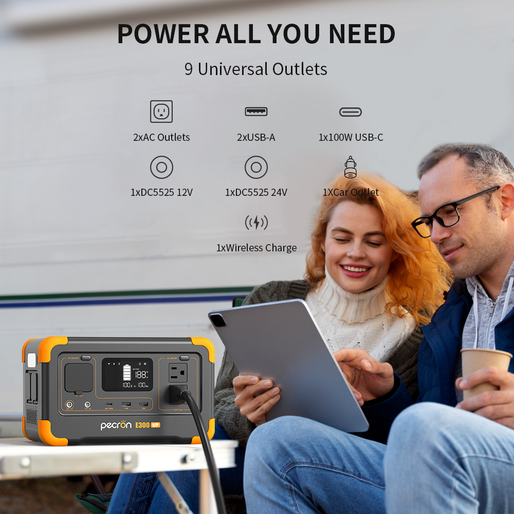 Pecron E300LFP Portable Power  - Solar Powered Charger recension och pris